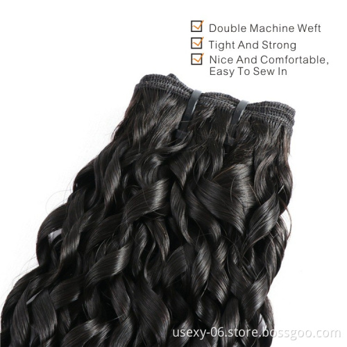 Wholesale weave vendors unprocessed raw brazilian bundles cuticle aligned human extension double drawn virgin hair